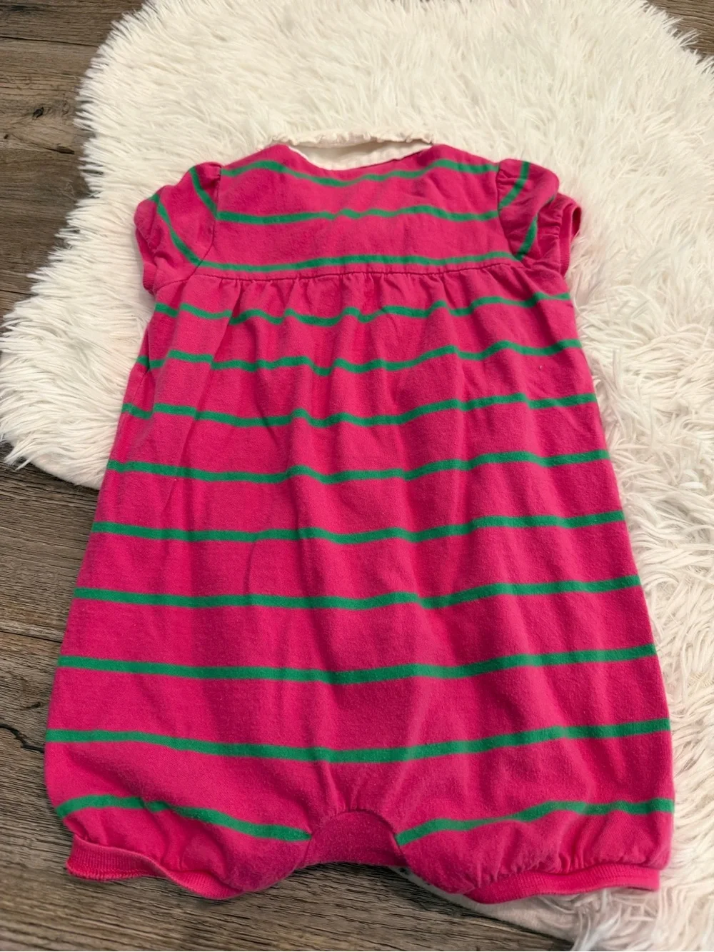 Ralph Lauren Baby Girl Romper 12 Months Stripe Onesie